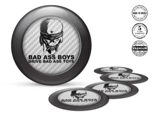 Custom Domed Stickers Style Exclusive Race Thrust Grid